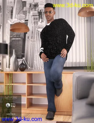 3D打印模型dForce Winston Avenue Outfit for Genesis 8 Male(s)的图片