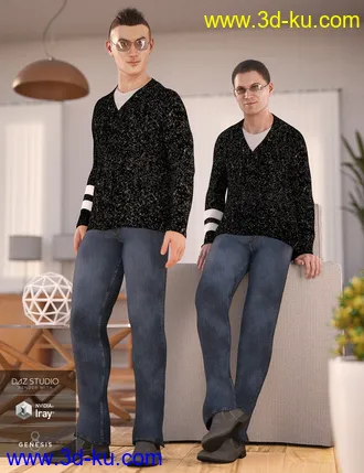 3D打印模型dForce Winston Avenue Outfit for Genesis 8 Male(s)的图片