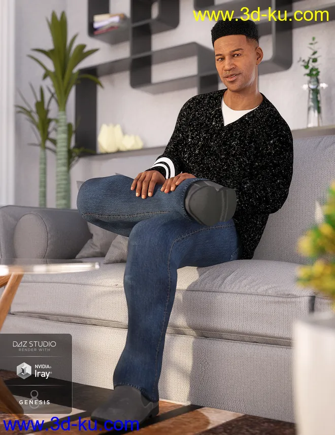 dForce Winston Avenue Outfit for Genesis 8 Male(s)模型的图片5