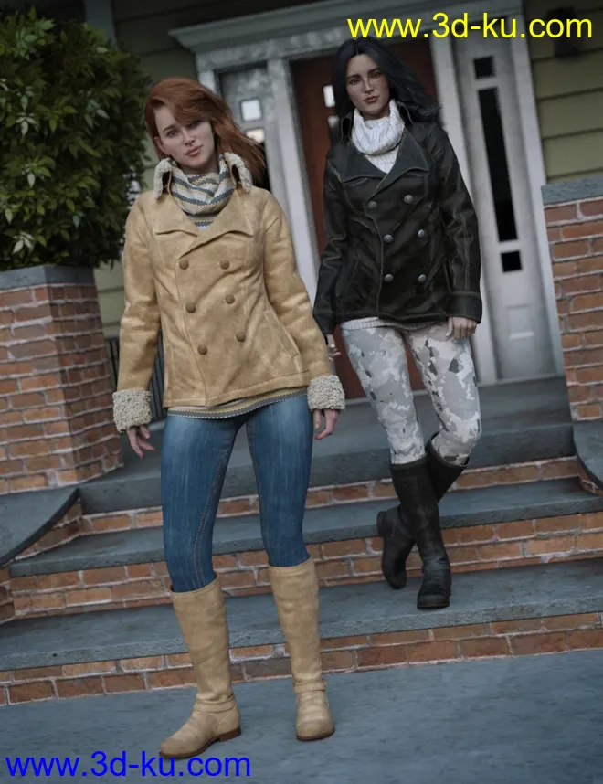 dForce Winter Trendy Outfit Add-On模型的图片1