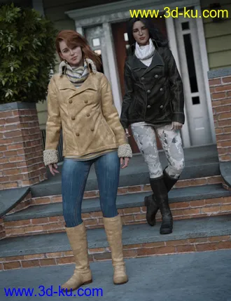 3D打印模型dForce Winter Trendy Outfit Add-On的图片