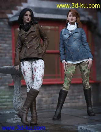 3D打印模型dForce Winter Trendy Outfit Add-On的图片