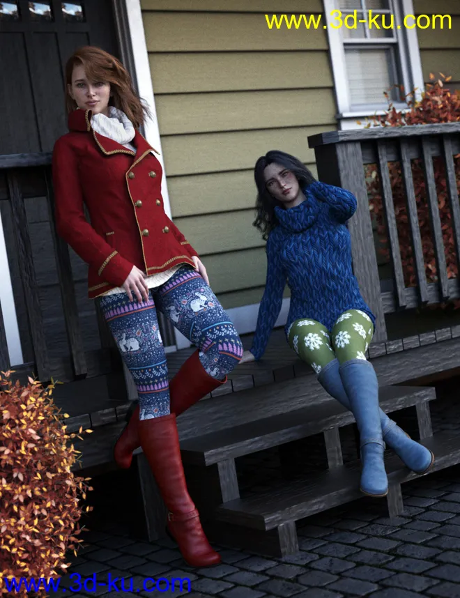 dForce Winter Trendy Outfit Add-On模型的图片3