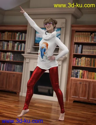 3D打印模型dForce Winter Trendy Outfit Add-On的图片