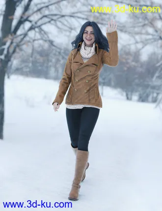 3D打印模型dForce Winter Trendy Outfit for Genesis 8 Female(s)的图片