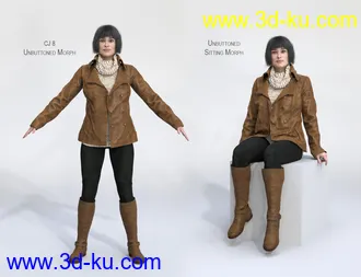 3D打印模型dForce Winter Trendy Outfit for Genesis 8 Female(s)的图片