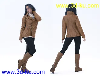 3D打印模型dForce Winter Trendy Outfit for Genesis 8 Female(s)的图片