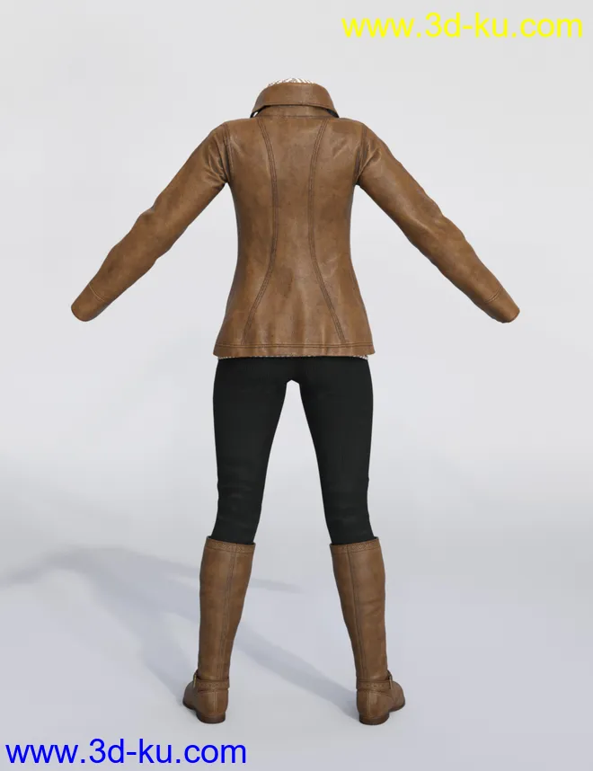 dForce Winter Trendy Outfit for Genesis 8 Female(s)模型的图片12