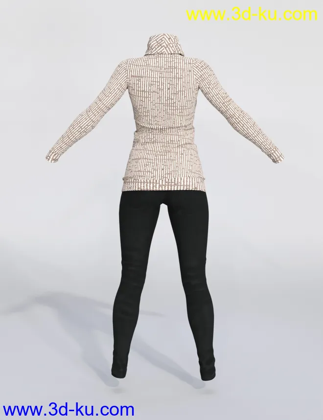 dForce Winter Trendy Outfit for Genesis 8 Female(s)模型的图片16