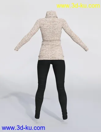 3D打印模型dForce Winter Trendy Outfit for Genesis 8 Female(s)的图片