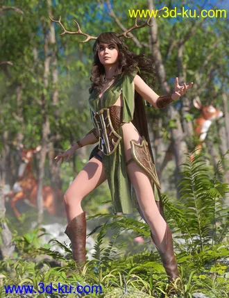 3D打印模型dForce Wood Warden for Genesis 8 Female(s)的图片