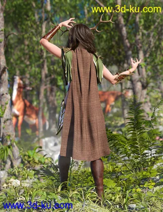 3D打印模型dForce Wood Warden for Genesis 8 Female(s)的图片