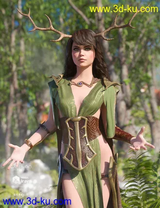 3D打印模型dForce Wood Warden for Genesis 8 Female(s)的图片