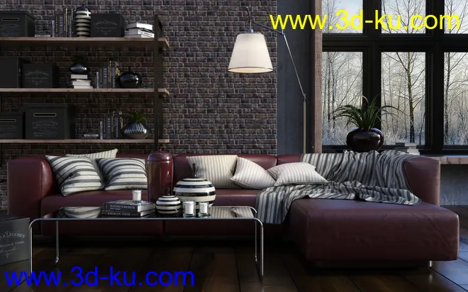 DGV_Modular Sofa & Props模型的图片3