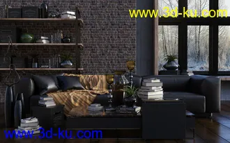 3D打印模型DGV_Modular Sofa & Props的图片