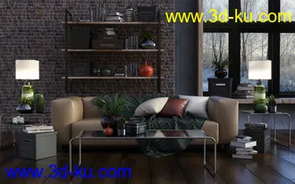 3D打印模型DGV_Modular Sofa & Props的图片