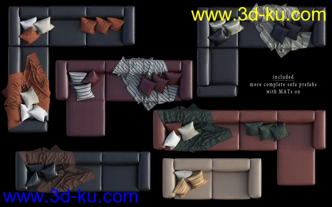 DGV_Modular Sofa & Props模型的图片11