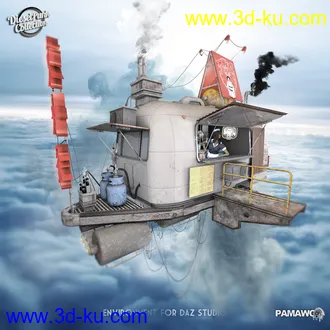 3D打印模型DieselPunk-Caravan Food Truck for DS的图片