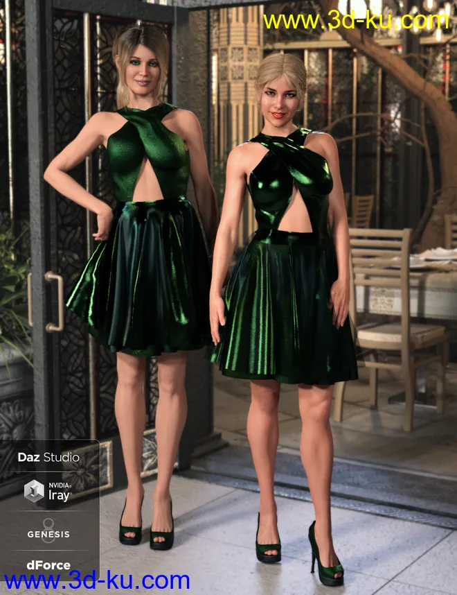 Dinner Date Outfit Textures模型的图片4