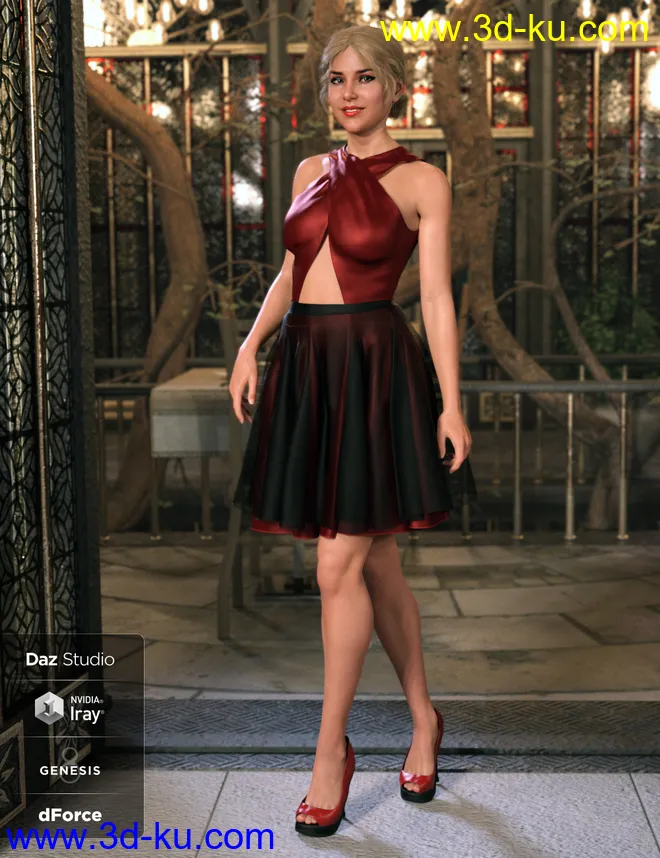 Dinner Date Outfit Textures模型的图片5