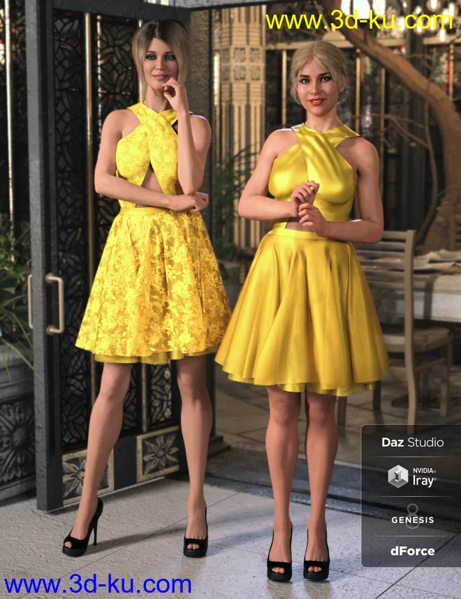 Dinner Date Outfit Textures模型的图片6