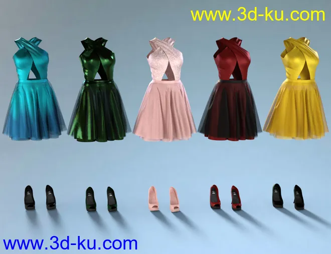 Dinner Date Outfit Textures模型的图片7