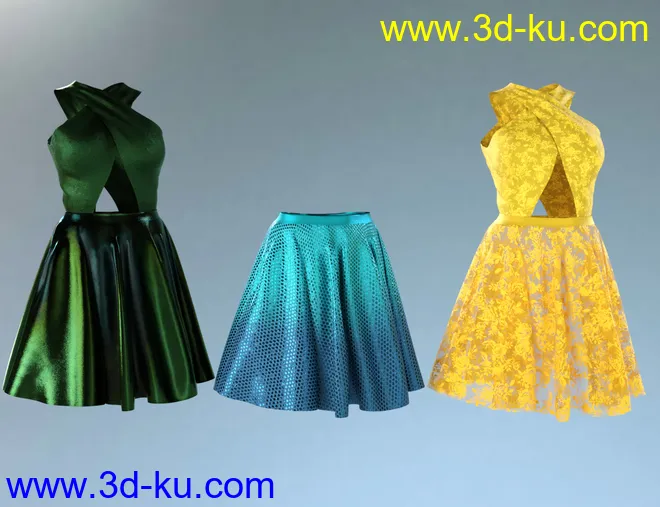 Dinner Date Outfit Textures模型的图片9