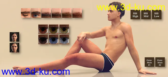 Dion for Genesis 8 Male模型的图片6