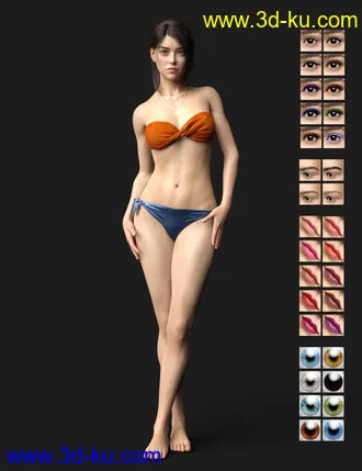 3D打印模型Dior HD for Genesis 8 Female的图片