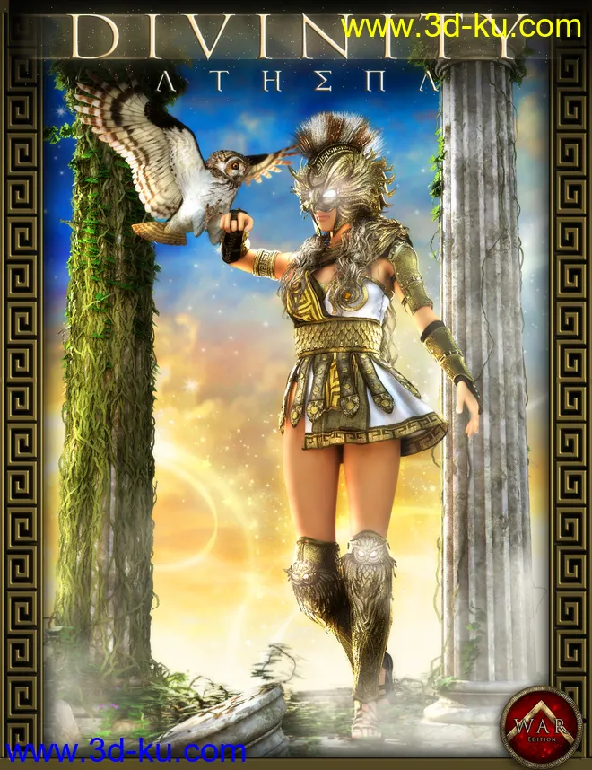 Divinity - Athena Outfit for Genesis 8 Female(s)模型的图片1
