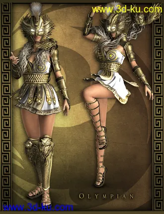 3D打印模型Divinity - Athena Outfit for Genesis 8 Female(s)的图片