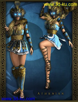 3D打印模型Divinity - Athena Outfit for Genesis 8 Female(s)的图片