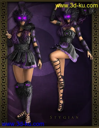 3D打印模型Divinity - Athena Outfit for Genesis 8 Female(s)的图片