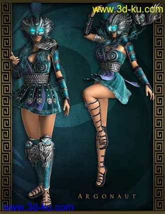 3D打印模型Divinity - Athena Outfit for Genesis 8 Female(s)的图片