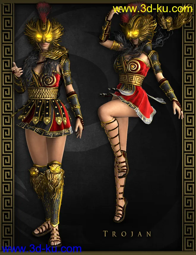 Divinity - Athena Outfit for Genesis 8 Female(s)模型的图片11