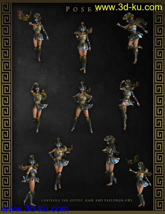 Divinity - Athena Outfit for Genesis 8 Female(s)模型的图片14