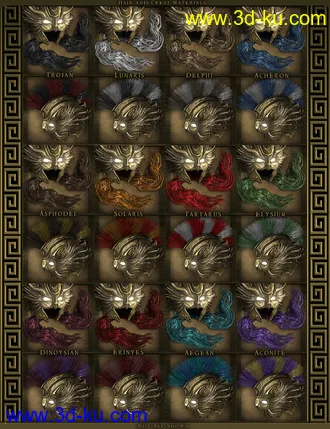 3D打印模型Divinity - Athena Outfit for Genesis 8 Female(s)的图片