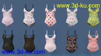 3D打印模型Dixie Swimwear for Genesis 8 Female(s)的图片