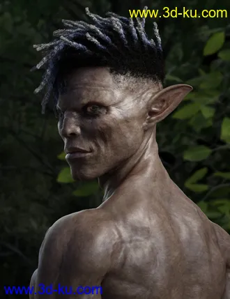 3D打印模型Dokkalfar the Dark Elf for Genesis 8 Male的图片