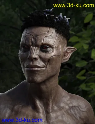 3D打印模型Dokkalfar the Dark Elf for Genesis 8 Male的图片