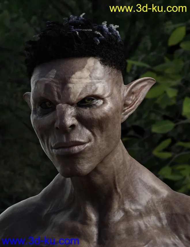 Dokkalfar the Dark Elf for Genesis 8 Male模型的图片6