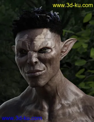 3D打印模型Dokkalfar the Dark Elf for Genesis 8 Male的图片