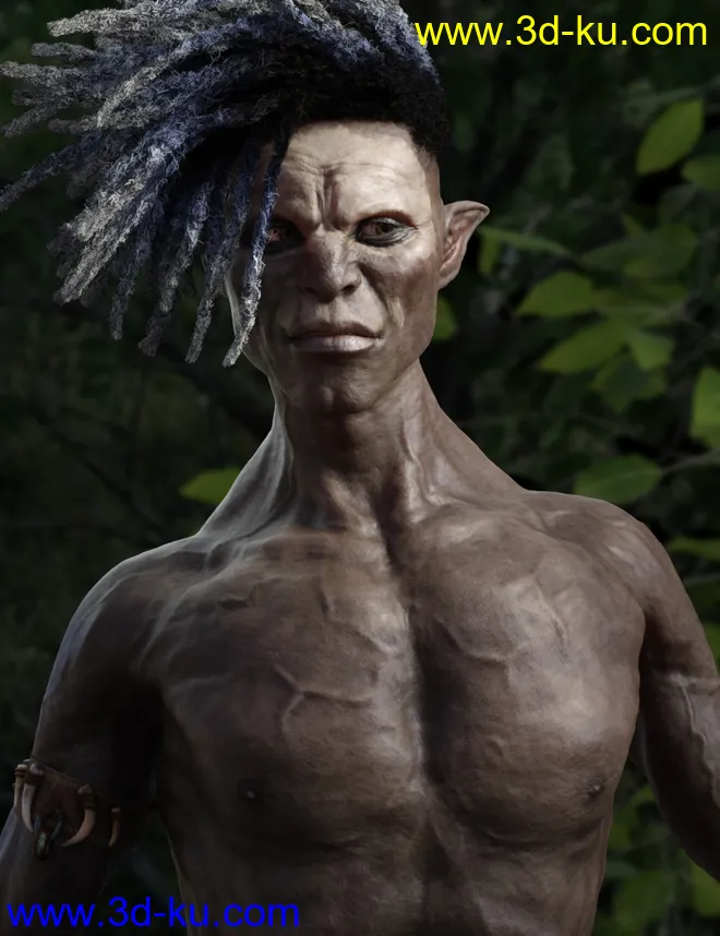 Dokkalfar the Dark Elf for Genesis 8 Male模型的图片8