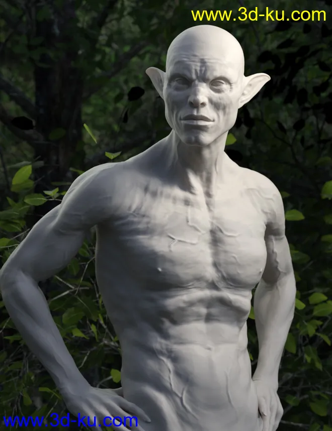 Dokkalfar the Dark Elf for Genesis 8 Male模型的图片9