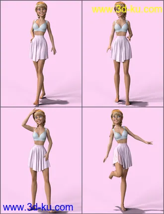 3D打印模型Doll Pose Kit for Bestie for The Girl 8的图片
