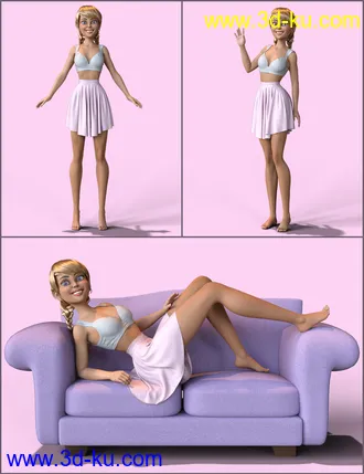 3D打印模型Doll Pose Kit for Bestie for The Girl 8的图片
