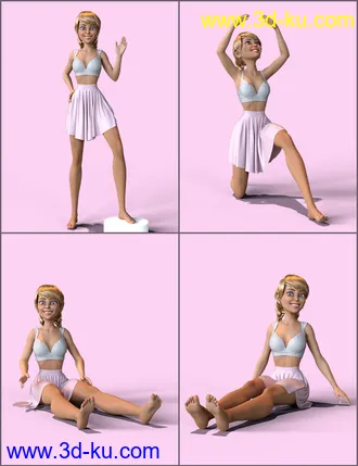 3D打印模型Doll Pose Kit for Bestie for The Girl 8的图片