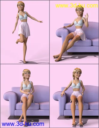 3D打印模型Doll Pose Kit for Bestie for The Girl 8的图片