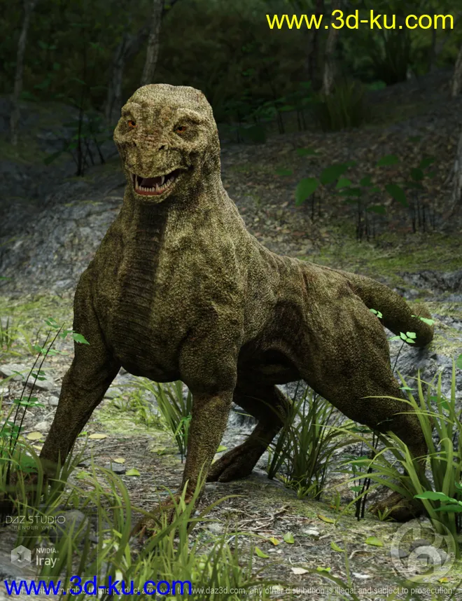 Dragon Dog for Daz Dog 8模型的图片1