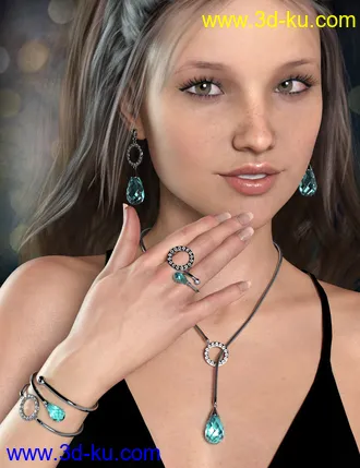 3D打印模型Droplet Jewelry for Genesis 8 Female(s)的图片
